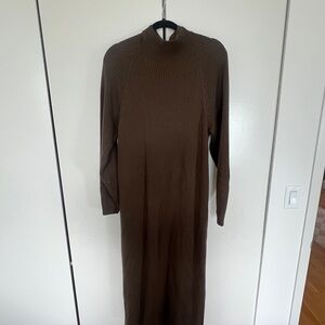 & Other Stories Chocolate Brown Maxi Dress